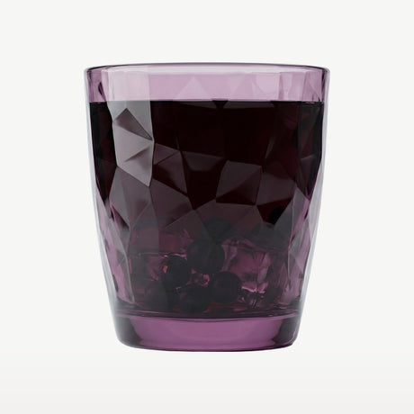 Bormioli rocco diamond tumbler - 30 cl - paars - 1 stuk(s) - los glas
