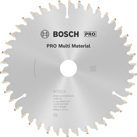 Bosch Zubehör Kreissägeblatt 160x20x2,4mm | 42t - 2608640503