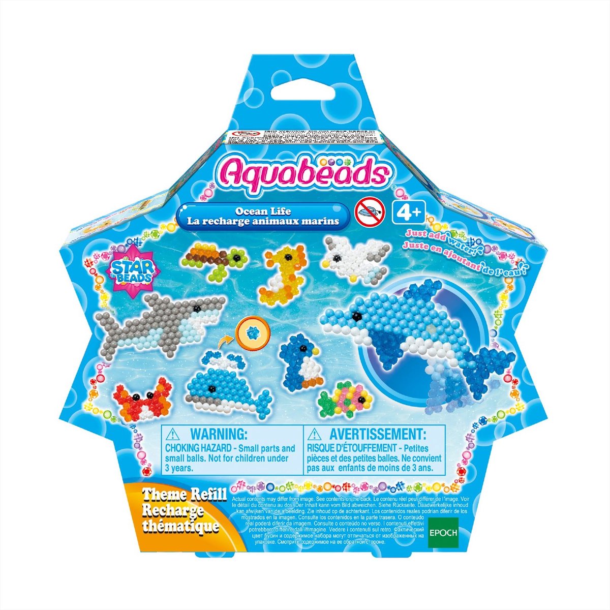 Aquabeads Themen-Nachfüllpackung Meerestiere – 600 Perlen