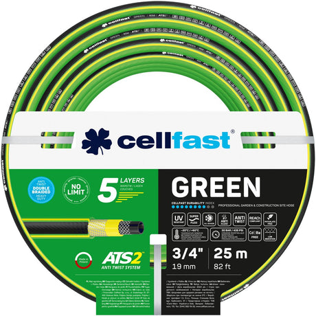 Cellfast – Gartenschlauch – grün ats2™ – 3 4 – 25 m (cf15–120)