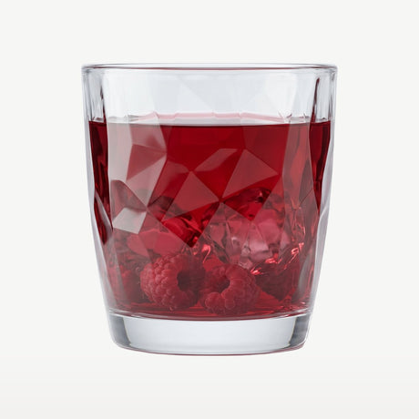 Bormioli Rocco Wasserglas - Diamond Matt - 390 ml - Trinkglas - Wassersaftglas