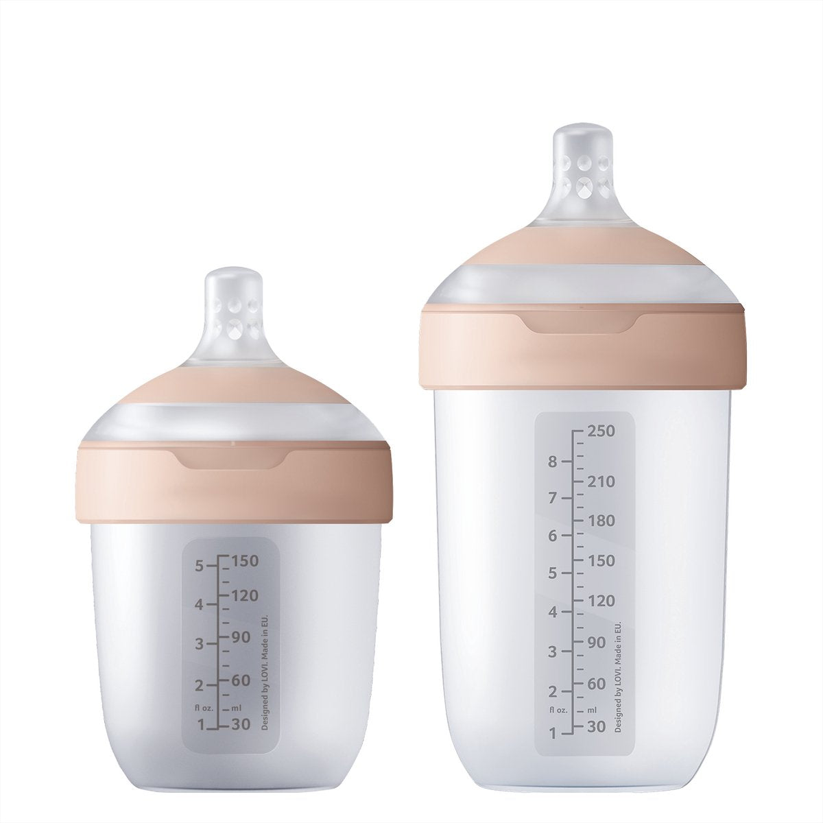 Difrax lovi mammafeel babyflessen bundel - 150 ml 250 ml - voordeelset