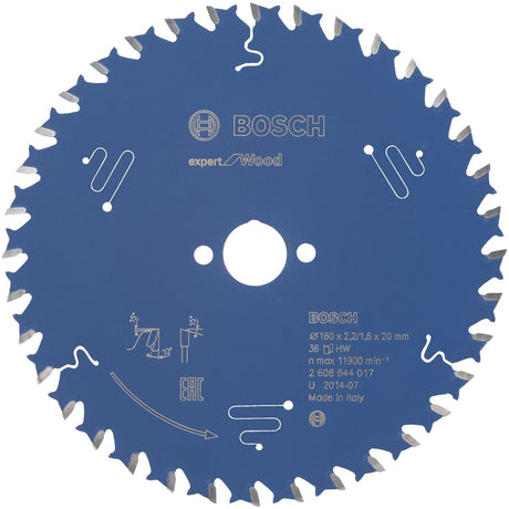 Bosch Kreissägeblatt Experte für Holz 160x20x2,2 1,6x36 t