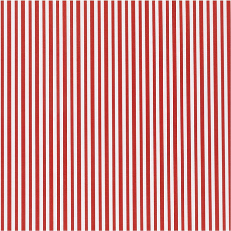 Creativ Company Geschenkpapier, rot weiß, gestreift, B: 50 cm, 80 gr, 5 m 1 Rolle