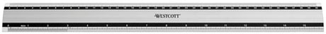 Westcott-Lineal – 40 cm 16 Zoll – Aluminium – mit Anti-Rutsch – ac-e10192