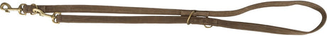 Trixie Hundeleine reines verstellbares Leder braun