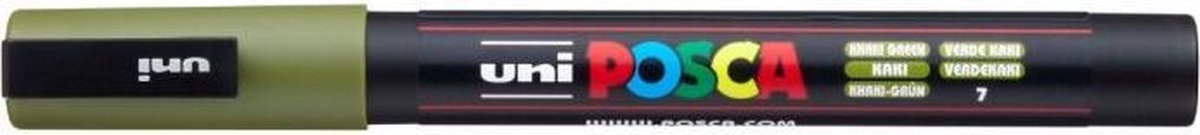 Uni Posca PC3M Lackmarker Khaki – runde Spitze bis 1,3 mm