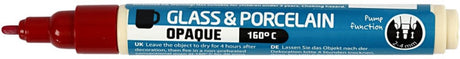 Creativ Company Glass und Porzellan Start -Cover - Dunkelrot