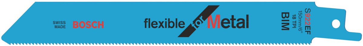 Bosch - Säbelsägeblatt S 922 ef flexibel für Metall - 100 Stück