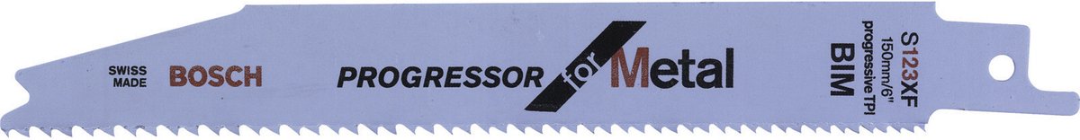 Bosch Zubehör Säbelsägeblatt S 123 XF Progressor für Metall 2 Stück – 2608654401