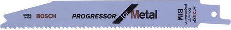 Bosch Zubehör Säbelsägeblatt S 123 XF Progressor für Metall 2 Stück – 2608654401
