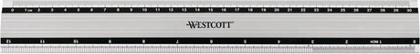 Westcott-Lineal – 50 cm 19 Zoll – Aluminium – mit Anti-Rutsch – ac-e10193