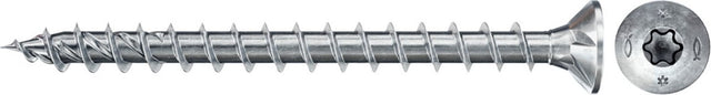 Fischer Spanplattenschraube PowerFast II 4,5x40 TX Senkkopf Vollgewinde blau verzinkt (200)