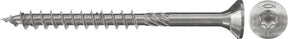 Fischer 100x Power-Fast 6 x 180 Senkkopf Edelstahl A2 Teilgewinde Innenvierkant TX - 657409