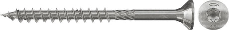 Fischer 100x Power-Fast 6 x 180 Senkkopf Edelstahl A2 Teilgewinde Innenvierkant TX - 657409