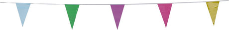 Party casa vlaggenlijn - 8 meter - feest decoratie voor verjaardag en feest - slingers voor binnen en buiten gebruik - meerkleurig