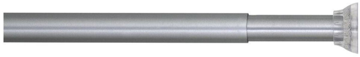 Dichtungsfeuchen-Duschvorhangstange Teleskop 155-255 cm Mataluminium