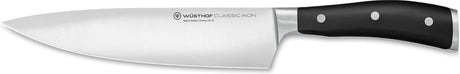 Wüsthof Wüsthof Classic Ikon Kochmesser – 20 cm – geschmiedeter Edelstahl – ergonomisch genieteter Griff – ideal zum Schneiden, Hacken und Zerkleinern von Fleisch, Fisch, Gemüse und Obst