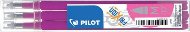 Pilot set van 3 - vulling frixion ball 0.7 - roze - medium penpunt