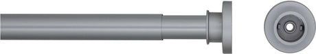 Dichtungsfeuchen-Duschvorhangstange Teleskop 80-130 cm Schwarz