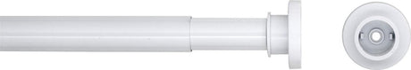 Dichtungsfäle Dichtungsfeule Duschvorhangstange Teleskop 80-130 cm Weiß