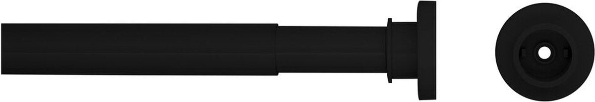 Dichtungsfäle Dichtungsfeule Duschvorhangstange Teleskop 80-130 cm Schwarz