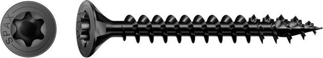 Spax spaanplaatschr voldr verz zwart pk tx20 4.5x40 - 200 stuks