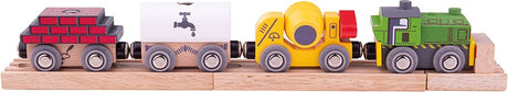 Bigjigs Holzeisenbahnkonstruktion mit Ladung