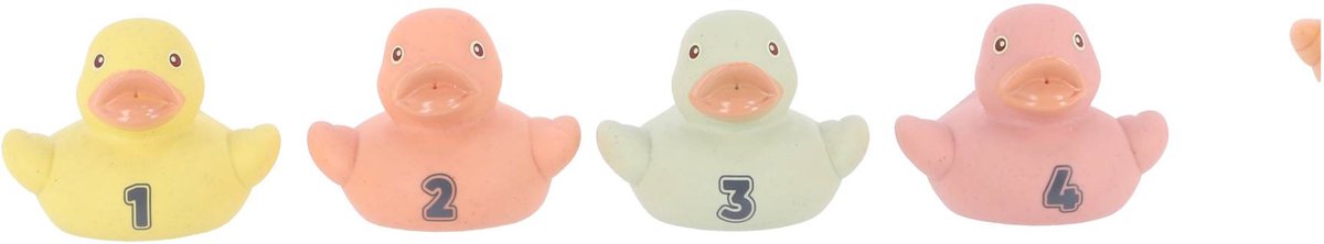 Jipy Gummienten-Set aus Biokunststoff 8-teilig | 3 Stück