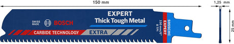 Bosch 3x Expert Thick Strong Metal S 955 CHC Säbelsägeblatt - 260...