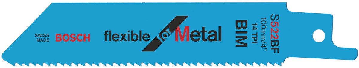 Bosch Zubehör Säbelsägeblatt S 522 BF flexibel für Metall 2 Stück – 2608656269