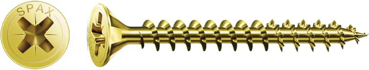 Spax houtschroef 3.0x25mm - philips z1 - 100 stuks