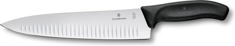 Victorinox Schweizer klassisches Kochmesser – 25 cm – Noppen – Fibrox – Schwarz