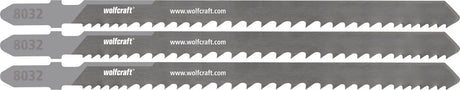 Wolfcraft – 3 Stichsägeblätter für Holz mit Nägeln und Schrauben – 65 mm – Bim mit T-Schaft – 8032000