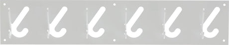 Gispen 1x6 - kapstok - zilver - 60 cm breed