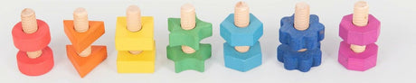 Tickit Regenbogen-Holzmuttern, Schrauben