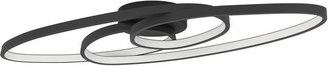 Eglo gianella plafondlamp - led - aluminium|staal|kunststof - zwart|wit
