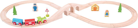 Bigjigs hölzernes Eisenbahngleis – 8-förmig – 26-teilig