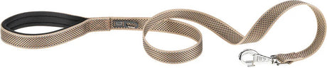 Ferplast daytona deluxe hondenlijn hondenriem - zachte greep - bruin - reflecterend - l-xl - breedte: 2,5 cm - lengte: 120 cm - geschikt voor grote honden xl