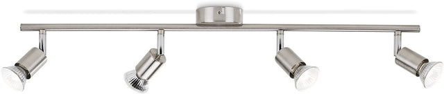 Philips led philips limbali opbouwspot - 4-lichts - nikkel