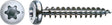 Spax Torx-Holzschraube mit konvexem Kopf – 5,0 x 16 mm – T10 – 16 Stück