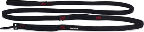 Beeztees parinca premium - hondenriem - nylon - zwart - 300 cm x 20 mm