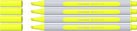 Schneider schrijfwaren schneider markeerstift shine-up - etui geel 3+1 gratis - s-112074