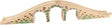 Bigjigs Holzschienen - Brücke mit 3 Bögen