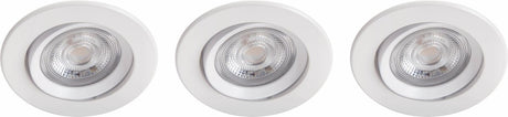Philips led philips sparkle inbouwspot - 3-lichts - wit