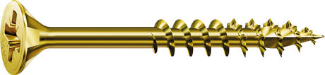 Spax Universalschraube, 4 x 60 mm, 180 Stück, Teilgewinde, Senkkopf, Kreuzschlitz Z2, 4cut, Yellox - 8000000287435