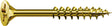 Spax Universalschraube, 4 x 60 mm, 180 Stück, Teilgewinde, Senkkopf, Kreuzschlitz Z2, 4cut, Yellox - 8000000287435
