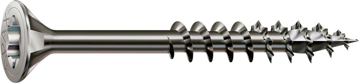 Spax Edelstahlschraube, 4 x 45 mm, 180 Stück, Teilgewinde, Senkkopf, T-Star Plus T20, 4Cut, Edelstahl A2 – 8000000287572
