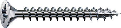 Spax Universalschraube, 5 x 80 mm, 180 Stück, Vollgewinde, Senkkopf, Kreuzkopf Z2, 4cut, Wirox - 8000000288111