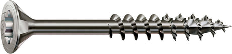 Spax Edelstahlschraube, 4,5 x 70 mm, 90 Stück, Teilgewinde, Senkkopf, T-Star Plus T20, 4Cut, Edelstahl A2 – 8000000287749